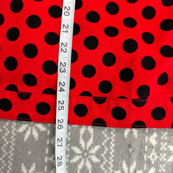 NWT Disney Red & Black Polka Dot‎ Minnie Mouse Denim Jacket Size 2X - Picture 8 of 8